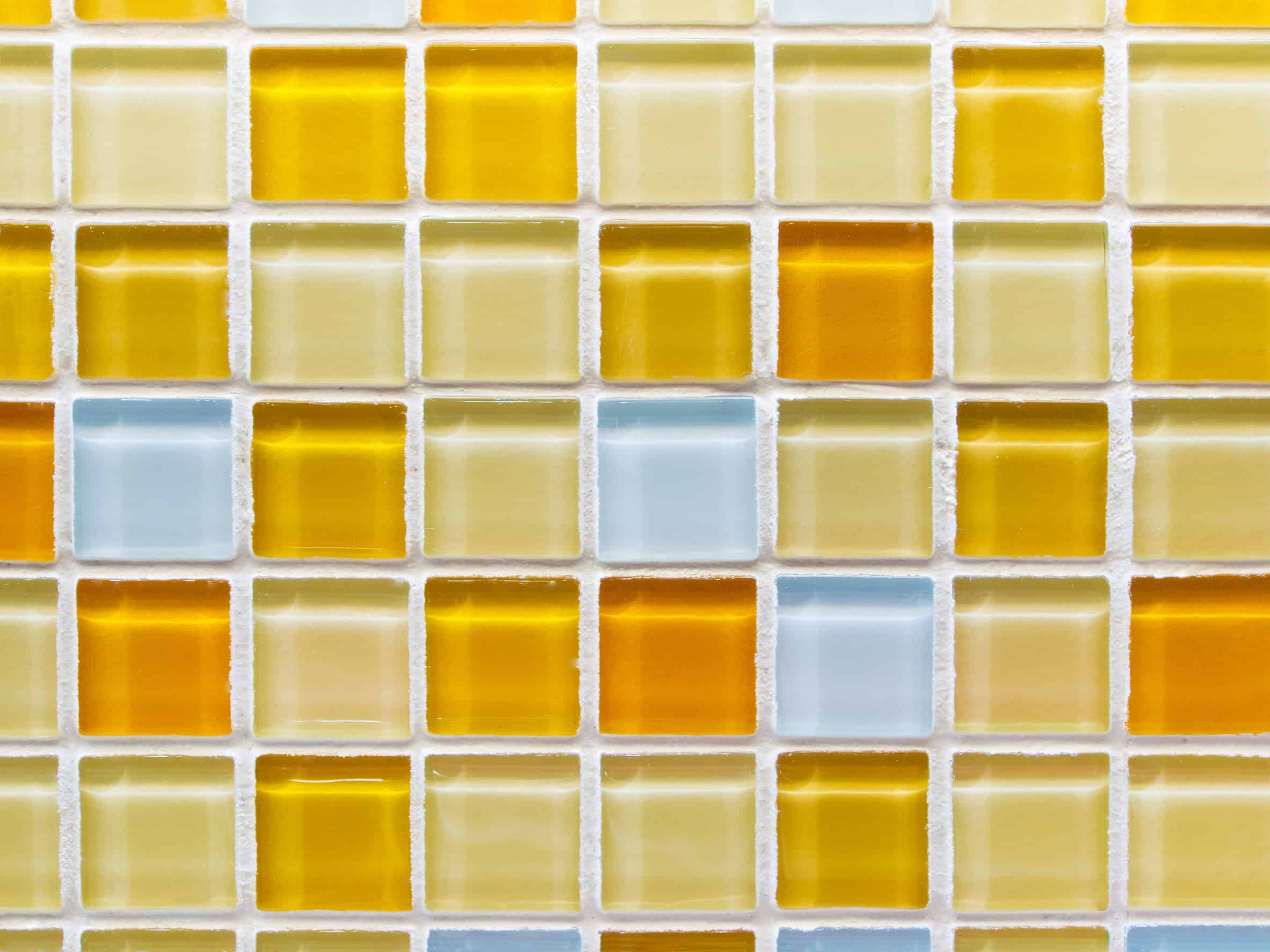 Glass bathroom backsplash